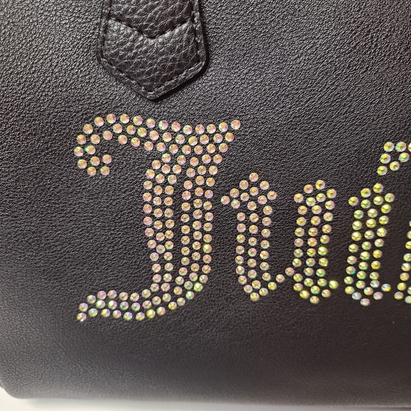Black Juicy Couture Bling Satchel - Picture 2 of 5